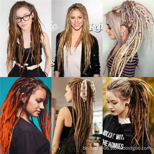 20inch Dreadlocks Synthetic Hair Dreads Hand Made Dreadlock Extensions Crochet Braiding Hair